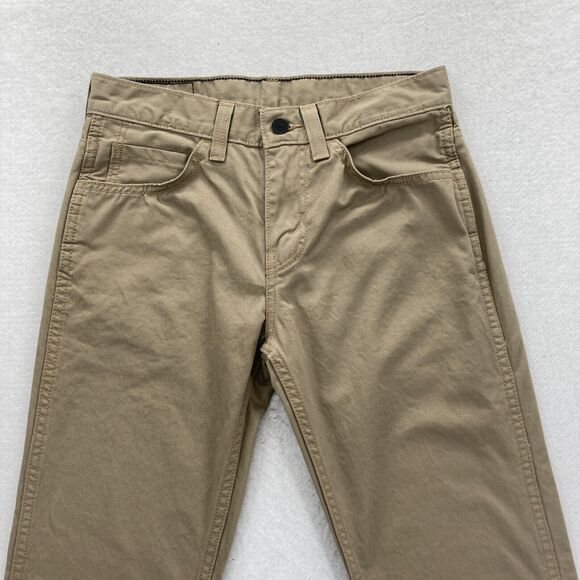 Levi's 511 Mens 29x32 Slim Fit Brown Denim Straight Leg Jeans Low Rise Black Tab - Picture 2 of 12